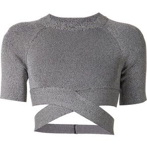 Alexander wang criss cross crop top